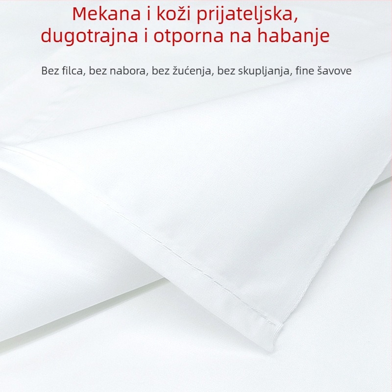 Posteljina od poliestera, twill tkanina, jednostavan uzorak, moderni minimalistički stil