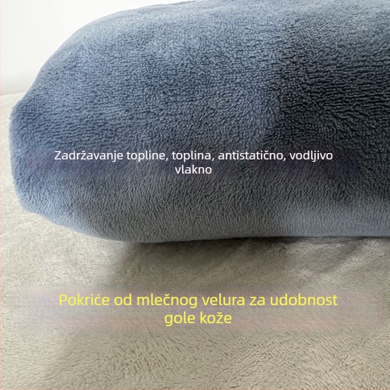 Posteljina od mlječnog velura - brušena, uzorak: jednofarbna, reaktivno bojana, težina ispod 300 g