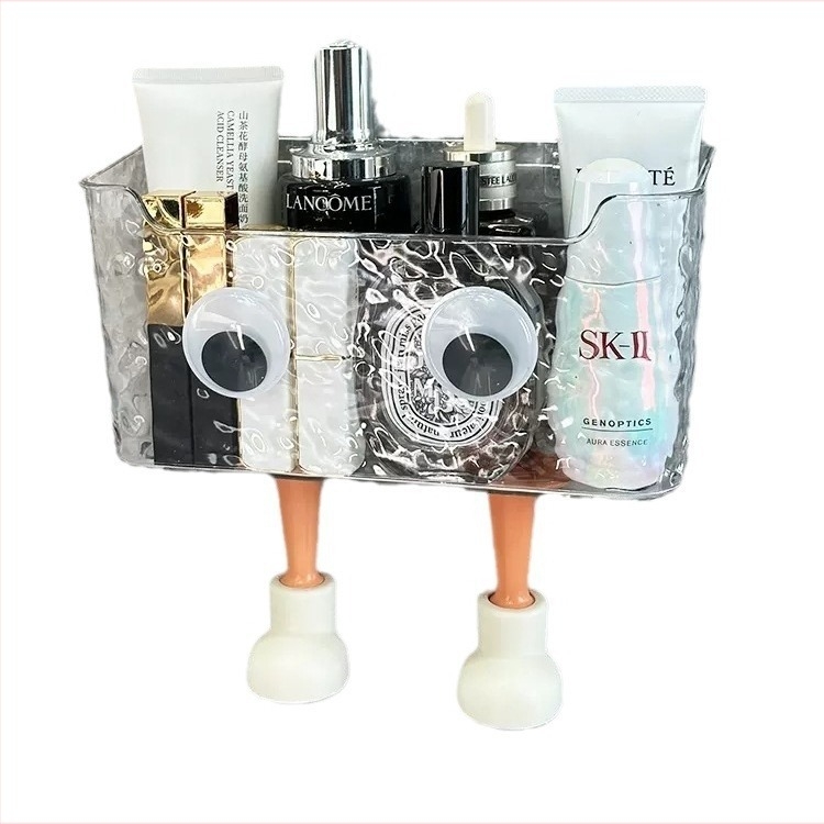 Stenska kutija za pohranu ručnika za lice, PET plastika, odvodni odjeljak, anime uzorak, 200 g