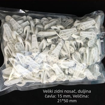 Plastični bez tragova vješak za digitalne uljne slike i foto okvire – nevidljivi zidni vješak