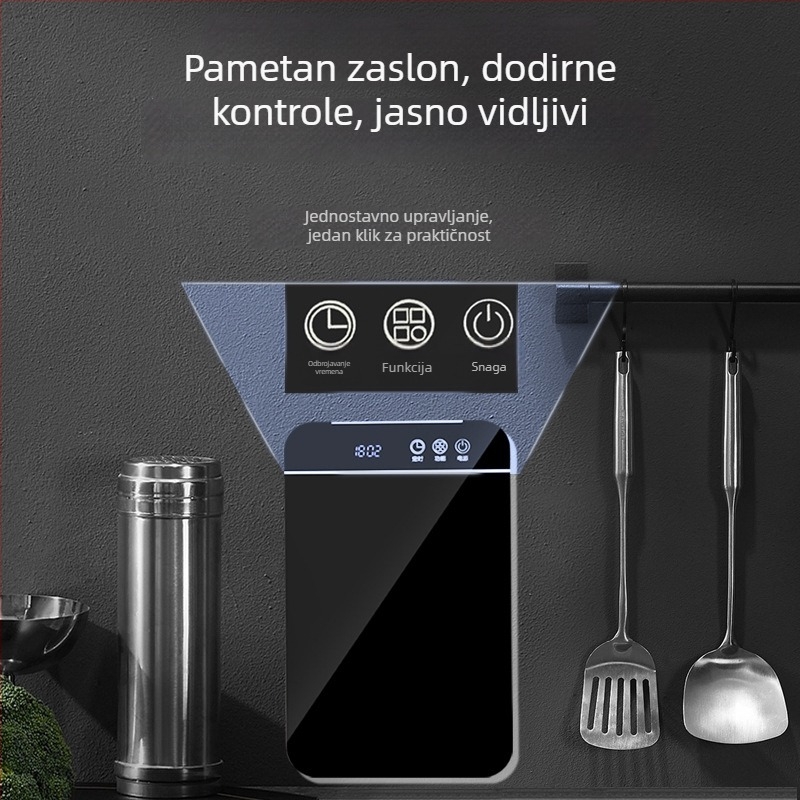 Automatski sterilizator za štapiće, minimalistički dizajn, UV brzo sušenje, zidni nosač, plastični