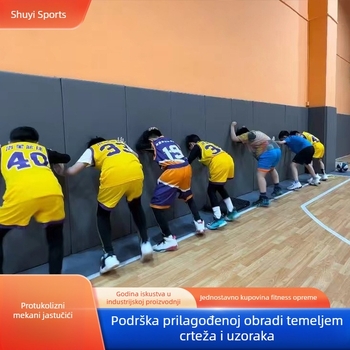 Zidna zaštitna obloga za unutarnju dvoranu košarke – platnasti mekani omotač, crtani stil