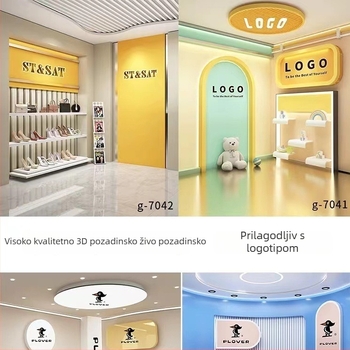 Studijsko pozadinska tapeta od svile, otpornost na vlagu, slojeviti 3D izgled, novi kineski stil