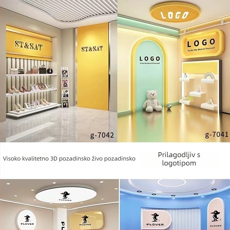Studijsko pozadinska tapeta od svile, otpornost na vlagu, slojeviti 3D izgled, novi kineski stil