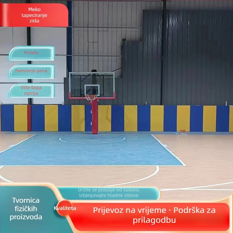 PVC zidna meka torba za sportske dvorane — moderan minimalistički dizajn, prilagodljivo, pogodno za poslovne prostore