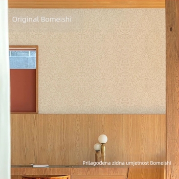 Tapete za zid – 3D neoklasičan svilen uzorak, otporan na plijesan, premium Brahma murals