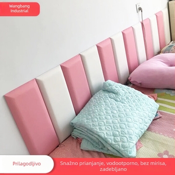 Meka zaštitna uzglavlje dječje sobe, tatami zidna naljepnica, samoljepljiva dekoracija.