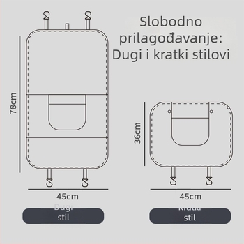 Univerzalni zaštitnik stražnje sjedalice automobila — zaštita od prljavštine, udaraca i habanja, mogućnost prilagodbe logotipa