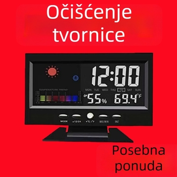 Stolni sat na baterije, kućište i brojčanik od plastike, moderni minimalisticki stil