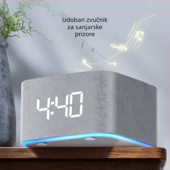 Uređaj za san s bijelim šumom i Bluetooth zvučnikom, šareni dišući svjetlo, ugrađena baterija, trajanje baterije 6-8 sati, daljinski upravljač s funkcijama timera i glazbe