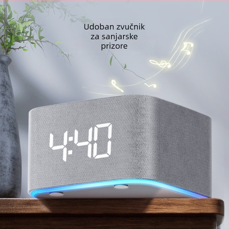 Uređaj za san s bijelim šumom i Bluetooth zvučnikom, šareni dišući svjetlo, ugrađena baterija, trajanje baterije 6-8 sati, daljinski upravljač s funkcijama timera i glazbe