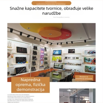 Zidni sat s LED zaslonom, vječni kalendar, termometar, mjerač vlage i alarm