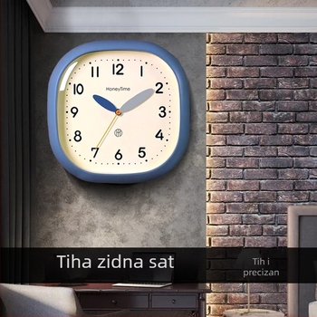 Minimalističan zidni sat s kvarcnim mehanizmom, baterijsko napajanje, jednostrana, prilagodljiv logotip, pogodan za dnevnu sobu, spavaću sobu, radnu sobu, restoran i ulaz.