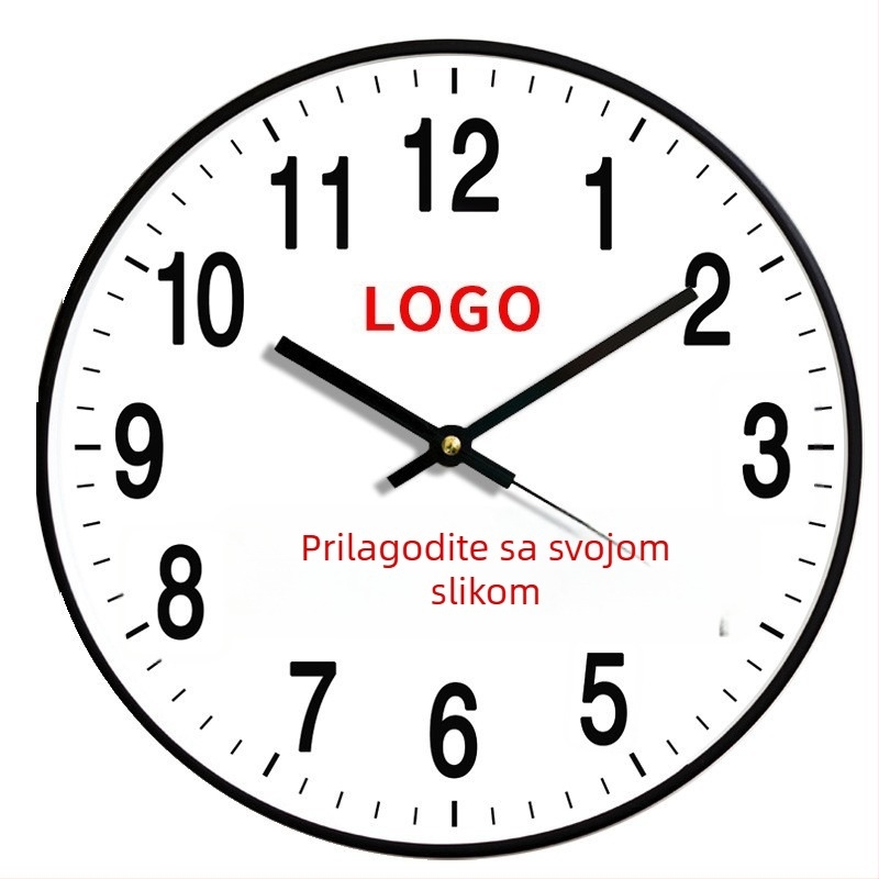 Zidni sat, model 3303, kvarcni pogon SANGTAI 5168, plastično kućište, okrugli brojčanik