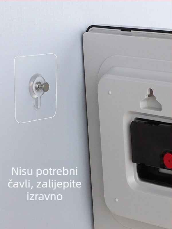 Tiho zidni sat, bez bušenja, skandinavskog stila za dnevni boravak, na baterije, zidni sat