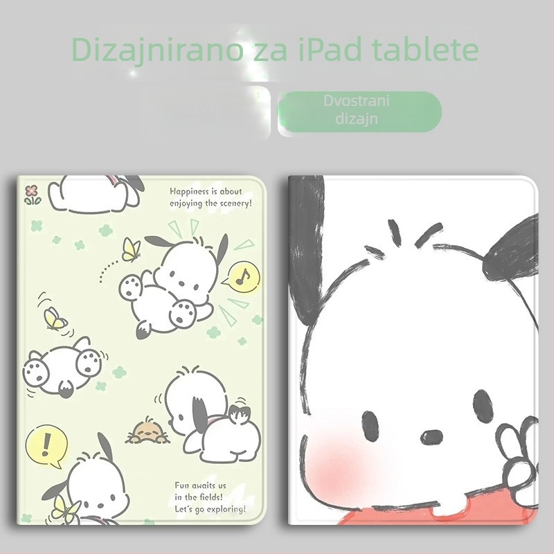 Zaštitna futrola za iPad od silikona, kompatibilna s 11-inčnim iPadom i modelima 10.9, džep za olovku 10.2, mini 6, crtež dizajn, mekan kućište, 9.7-inčni