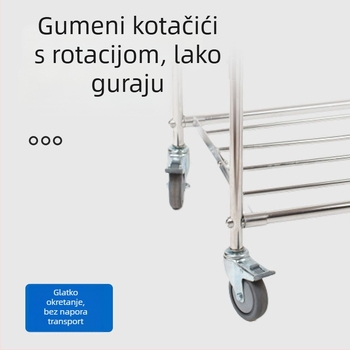 Zida Držač za lopte od nehrđajućeg čelika s uklonjivim sklopivim okvirom za skladištenje košarke i nogometa