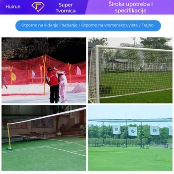 Poliesterska mreža za stadionsku ogradu bez čvorova, mekana mreža za golf i nogometna igrališta