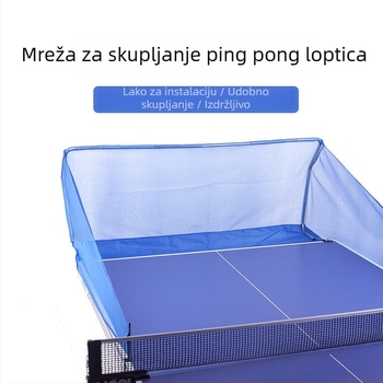 Mreža za skupljanje ping-pong lopti za automatsku servis mašinu – najlonska, 3 kg, stalak za stolni tenis