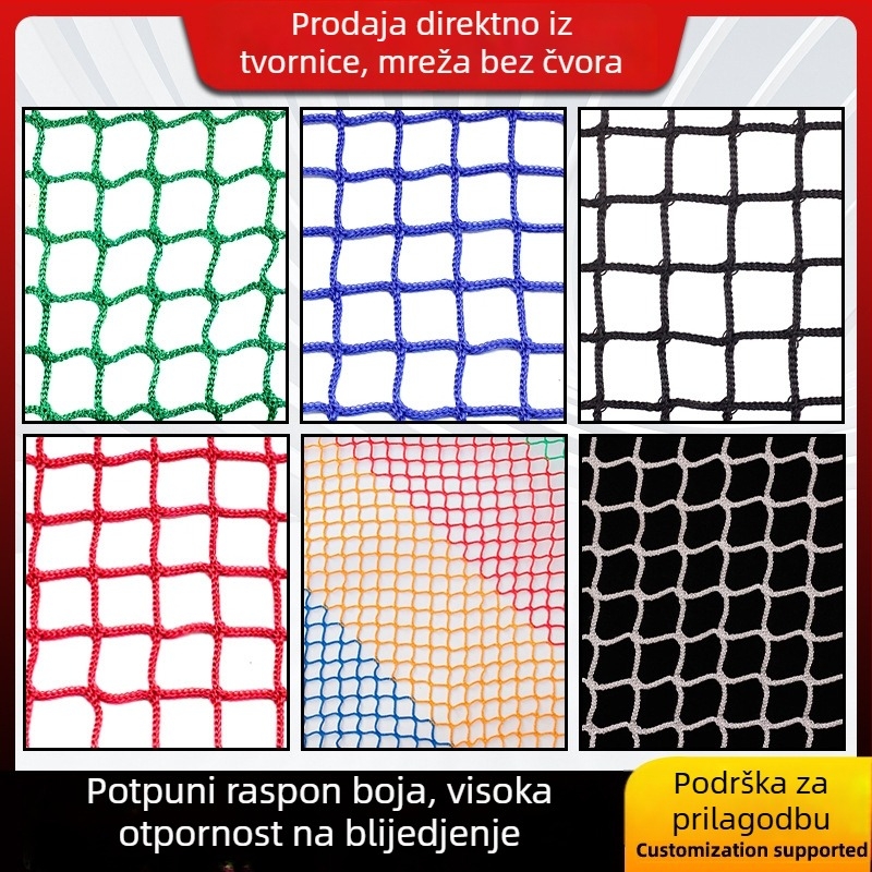 Višenamjenska zaštitna mreža za terene i ograde — Marka: Medium Ship; Ovlaštena privatna marka: Da; Primjene: mreža za košarku, mreža za ogradu, mreža za stolni tenis, golf mreža