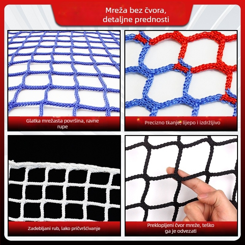 Višenamjenska zaštitna mreža za terene i ograde — Marka: Medium Ship; Ovlaštena privatna marka: Da; Primjene: mreža za košarku, mreža za ogradu, mreža za stolni tenis, golf mreža