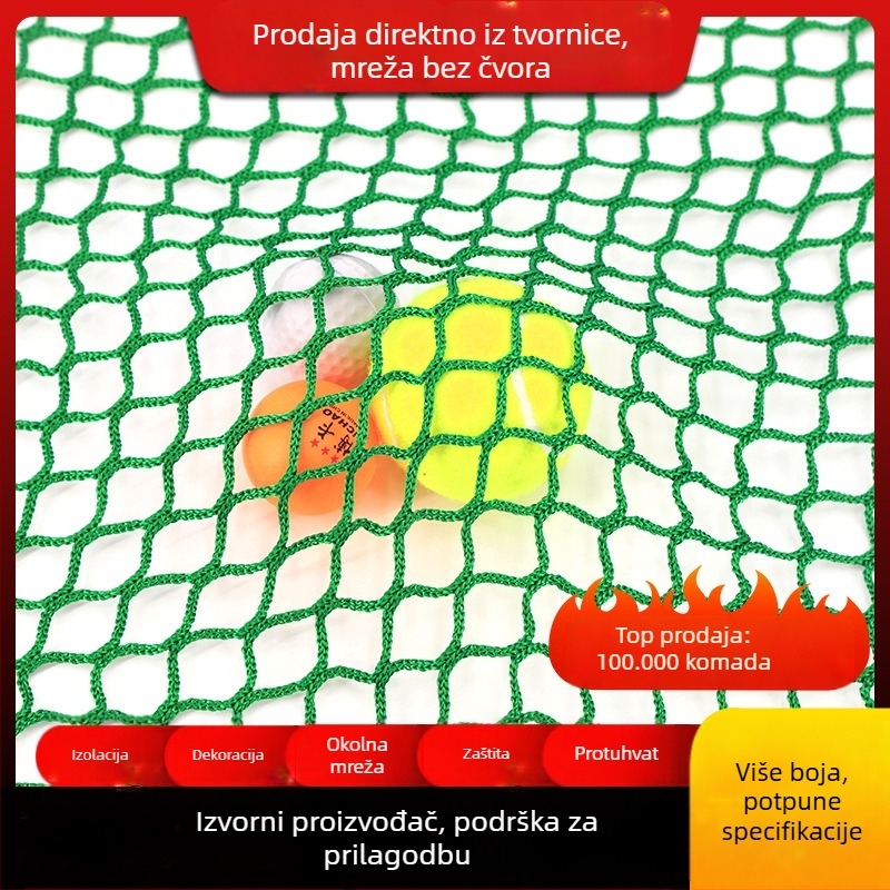 Višenamjenska zaštitna mreža za terene i ograde — Marka: Medium Ship; Ovlaštena privatna marka: Da; Primjene: mreža za košarku, mreža za ogradu, mreža za stolni tenis, golf mreža