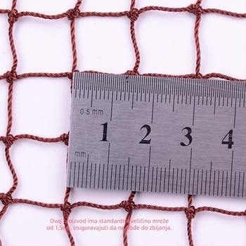 Mreža za badminton - standardna, vanjska, izdržljiva, bez čvorova, polipropilen-poliester, za natjecanje