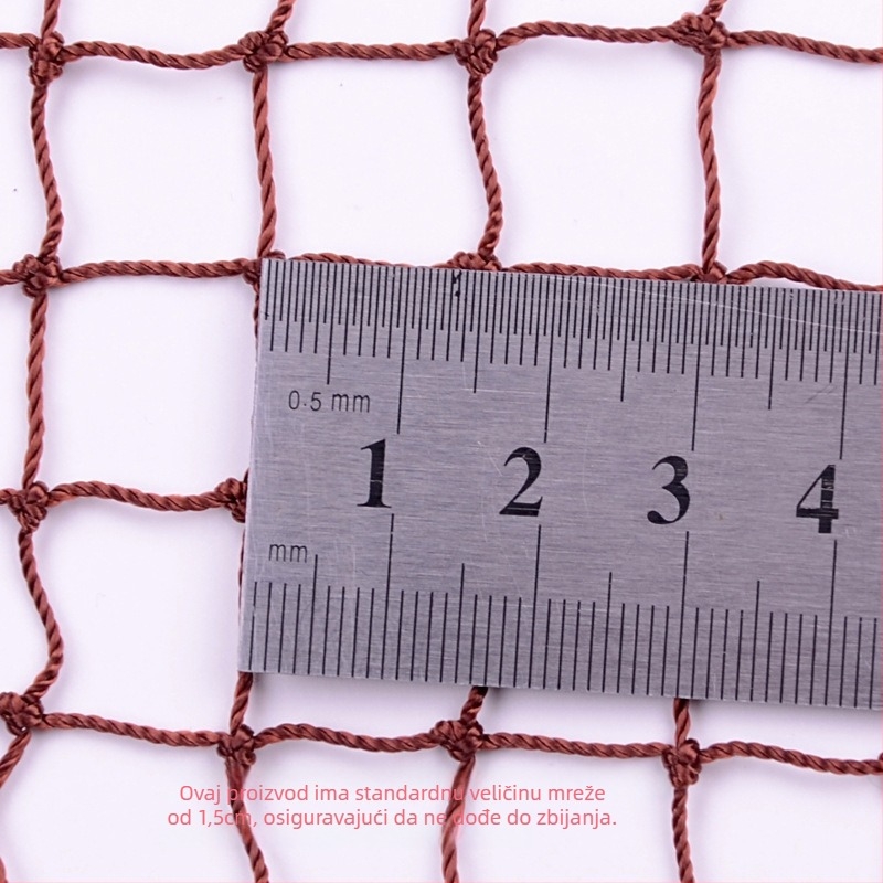 Mreža za badminton - standardna, vanjska, izdržljiva, bez čvorova, polipropilen-poliester, za natjecanje