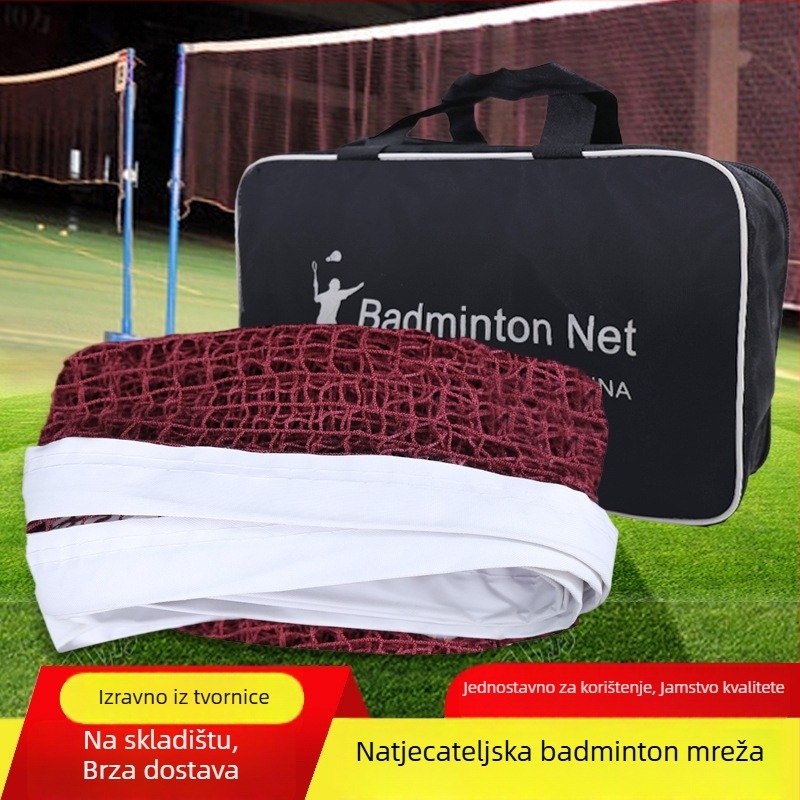 Badminton mreža – prijenosna, sklopiva, za unutarnju i vanjsku upotrebu, natjecateljske klase; materijal: najlon/poliester; brend Xinhao