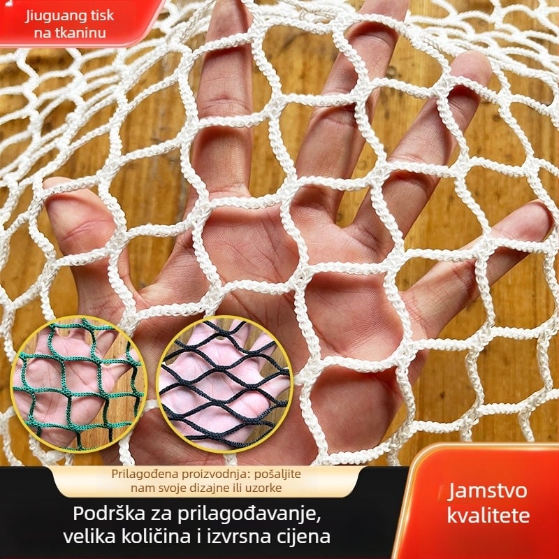 Sigurna mreža od užeta za sportske objekte - Poliester/PE/PP, izdržljivost 50, izolacija prostora i mreža za lopte