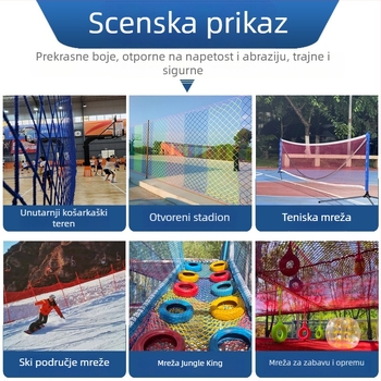 Zhixiang stadionska ograda mreža — mreža bez čvorova za košarku, mekana mreža za nogometno igralište, mreža za golf, izolacijska mreža za badminton teren