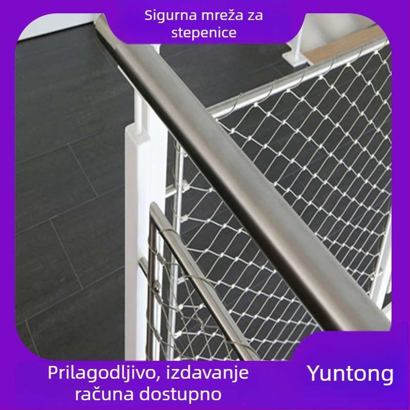 Express sigurnosna mreža za gradilište s dijamantnim otvorima – nehrđajući čelik, zaštita od pada, upute za instalaciju