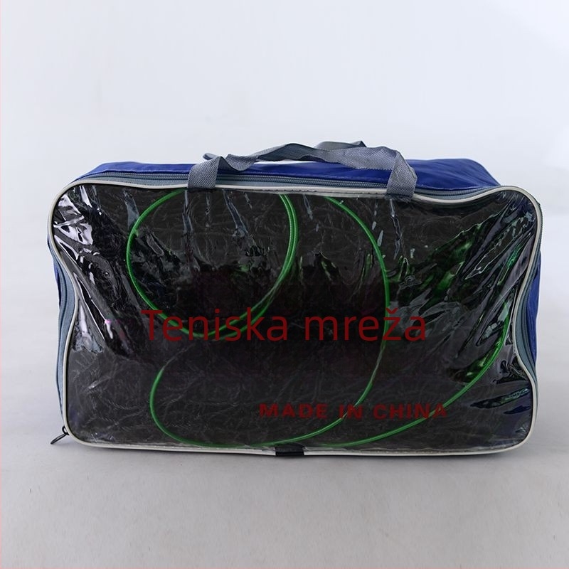 Xinhaunuo Teniska mreža set – Sklopivi prenosni mrežni set za treniranje i natjecanje; materijali: PE/Polipropilen/Poliester; težina: 4–4,5 kg; podrijetlo: Shandong; pogodno za tenis i badminton.