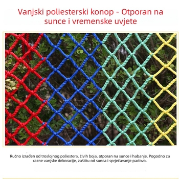 Najlon mreža za stepenice i balkon, zaštitna mreža; pogodna za vrtiće i trgovine odjećom.