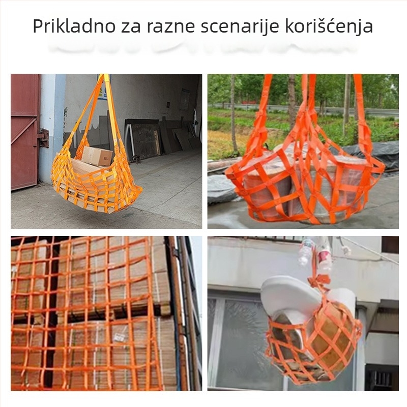Dizalna mreža za automobile — zaštitna mreža za teret, poseban džep, industrijsko dizanje, upotreba u lukama
