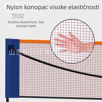 Okvir za badminton mrežu - Prijenosni, sklopivi, za badminton i tenis - Marka: Xu Rui; Prilagodba: Da; Ovlaštena privatna marka: Da; Kategorija proizvoda: Stojak za badminton mrežu