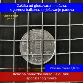 Zaštitna mreža za balkon – toplo cinkana žičana mreža, zaštita od štakora i mačaka, zatvaranje balkona (Brand: FENGWEN)