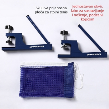 Skupivi okvir mreže za stolni tenis za unutarnju i vanjsku upotrebu — Wynison stalak za stolni tenis, najlon poliester, težina oko 0,8 kg