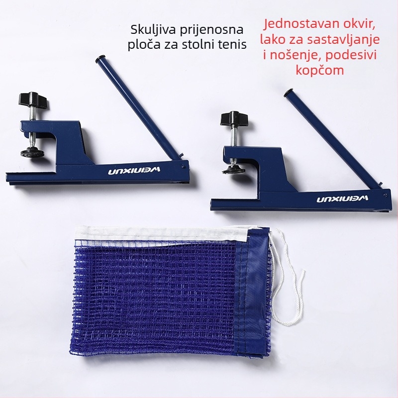 Skupivi okvir mreže za stolni tenis za unutarnju i vanjsku upotrebu — Wynison stalak za stolni tenis, najlon poliester, težina oko 0,8 kg