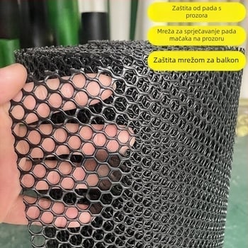 Mreža za zaštitu mačaka za prozore i balkon, plastična zaštitna mreža s zaštitom od pada