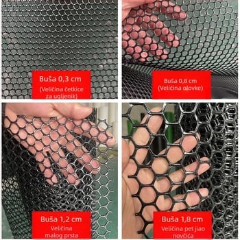 Mreža za zaštitu mačaka za prozore i balkon, plastična zaštitna mreža s zaštitom od pada