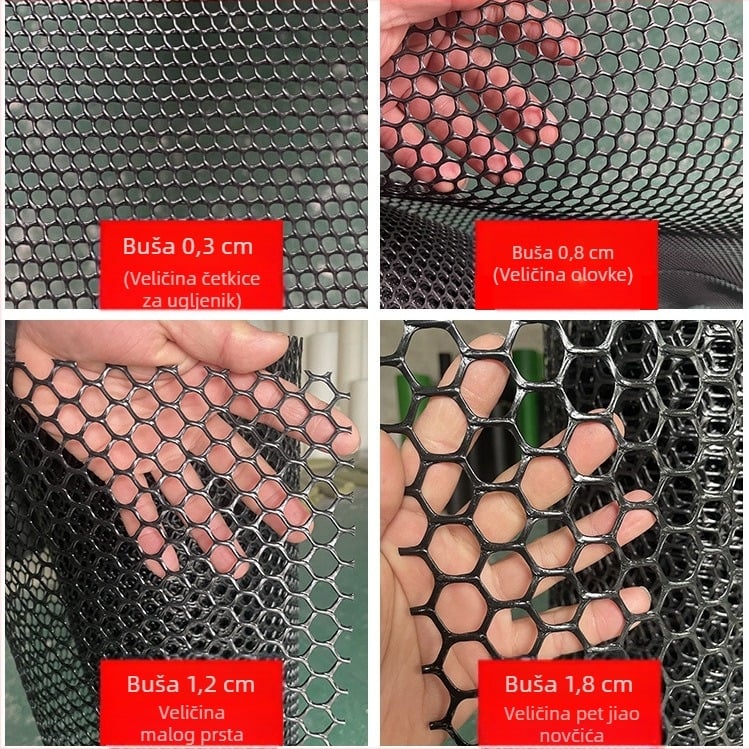 Mreža za zaštitu mačaka za prozore i balkon, plastična zaštitna mreža s zaštitom od pada