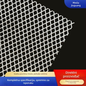 Plastična plosnata mreža za ogradu, ojačana za uzgoj ptica i zaštitu balkona; Materijal: polietilen; Model: plastična plosnata mreža; Tip: obična sigurnosna mreža; Funkcije: uzgoj, zaštita balkona