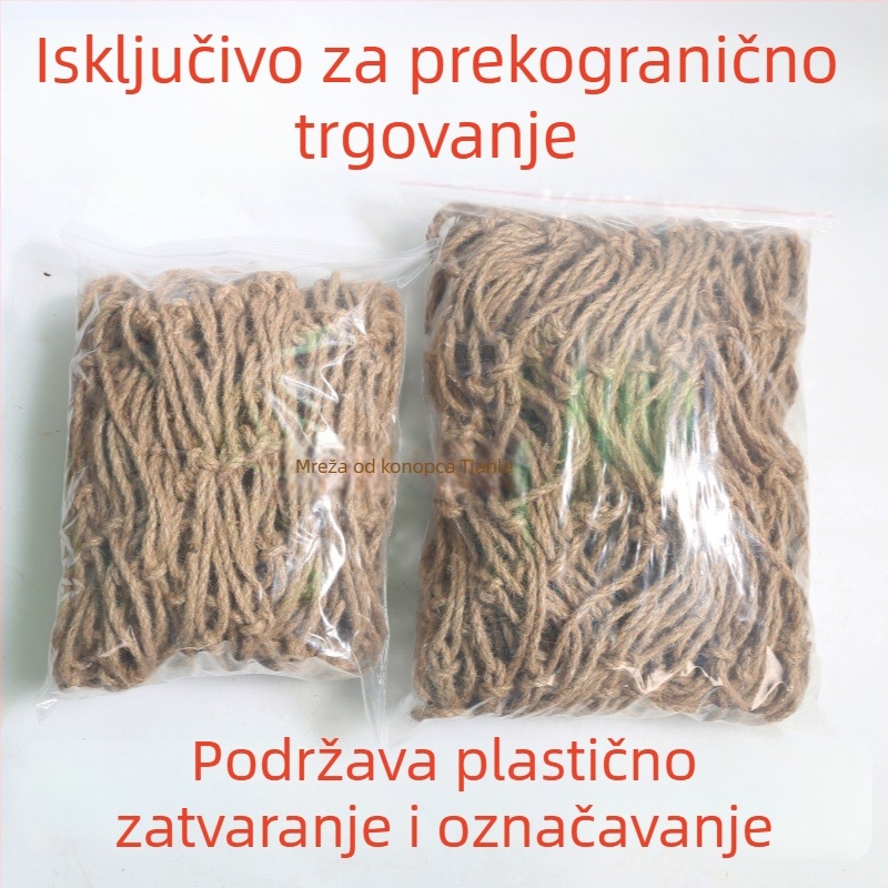 Mreža od konopljinog užeta za penjanje biljaka, dekorativna i zaštitna, marka Run Chang, podrijetlo Šandong, Kina