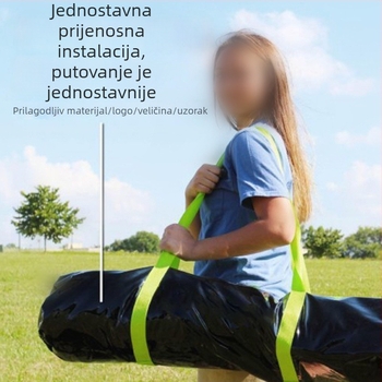 Vanjska prijenosna mreža za odbojku s teleskopskim šipkama i brzim postavljanjem – Jiang Hui, za plažu i travnjak (Teleskopske šipke, Brzo postavljanje, Jiang Hui)