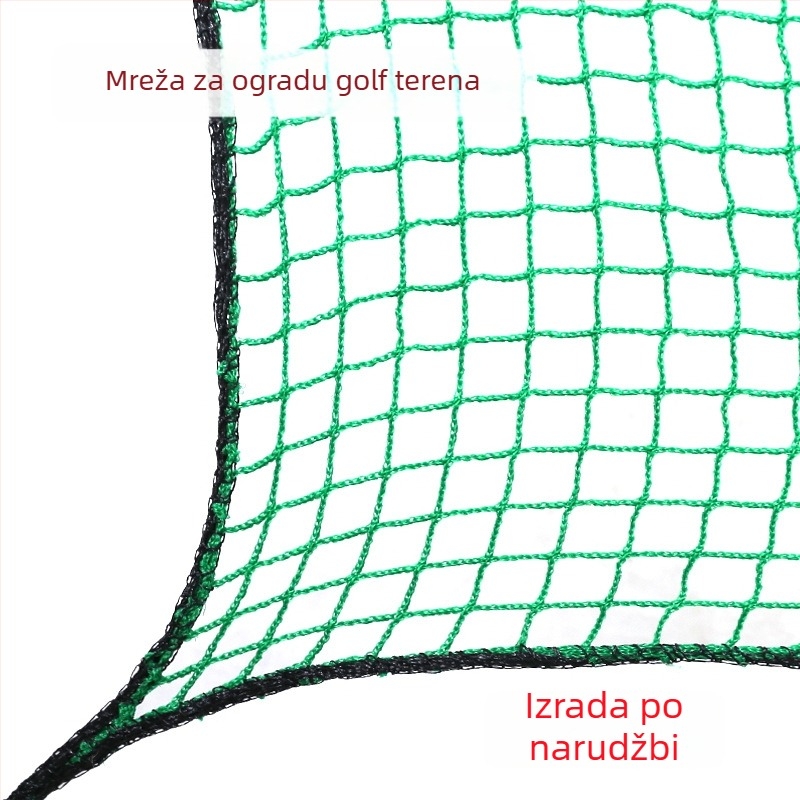 Zelena bezuzlna mreža za golf za trening s zaštitnom mrežom za više sportova