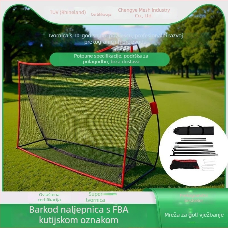 Prijenosna mreža za golf trening, 10 stopa x 7 stopa, mreža za udarce i hvatanje za golf i bejzbol