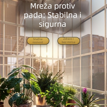 Plastična mreža s kabelskim spojnicama – zaštitna mreža za balkon, brtvena mreža za prozore, mreža protiv mačaka, uzgoj peradi i pčelarstvo