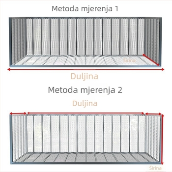 Plastična mreža s kabelskim spojnicama – zaštitna mreža za balkon, brtvena mreža za prozore, mreža protiv mačaka, uzgoj peradi i pčelarstvo