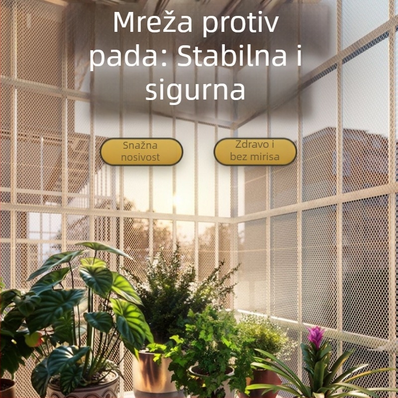 Plastična mreža s kabelskim spojnicama – zaštitna mreža za balkon, brtvena mreža za prozore, mreža protiv mačaka, uzgoj peradi i pčelarstvo